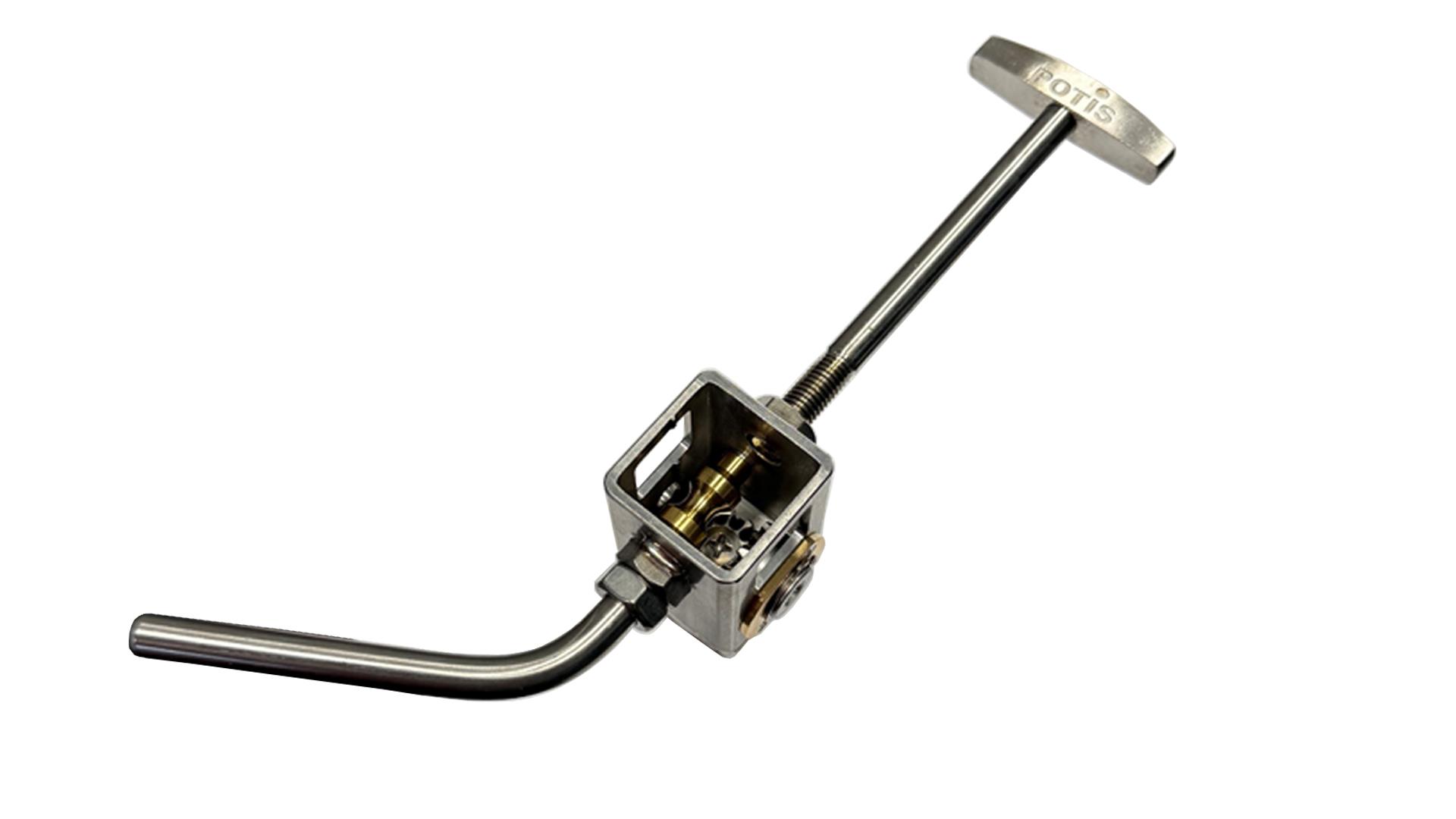 POTIS Gearbox for Bottom-Mounted Motor, Complete with Sliding Sleeve